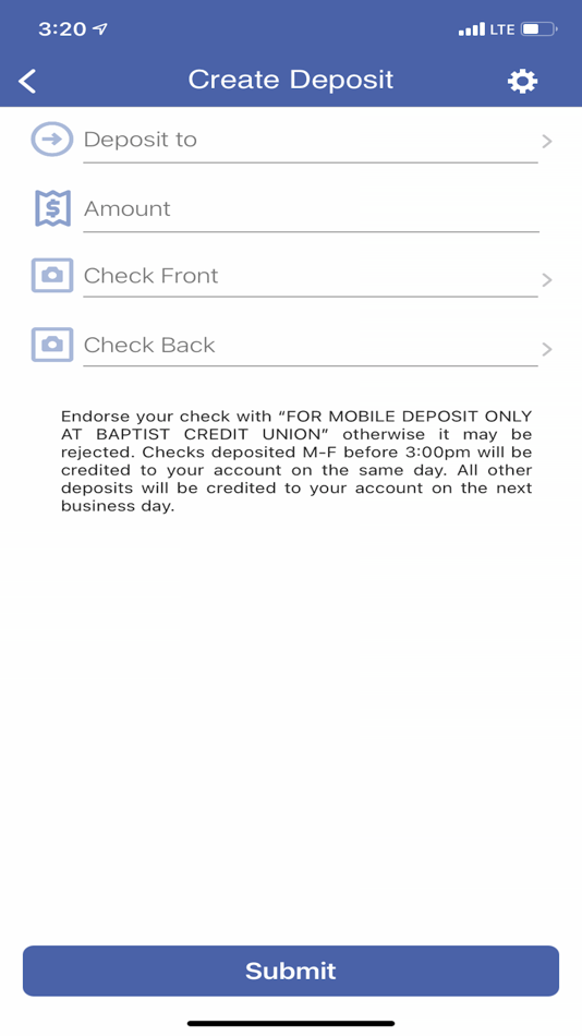#3. BCU Check Deposit (iOS) Με: Baptist Credit Union