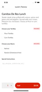 Torero's Mexican Restauran screenshot #4 for iPhone