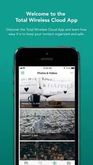 total wireless cloud iphone screenshot 2