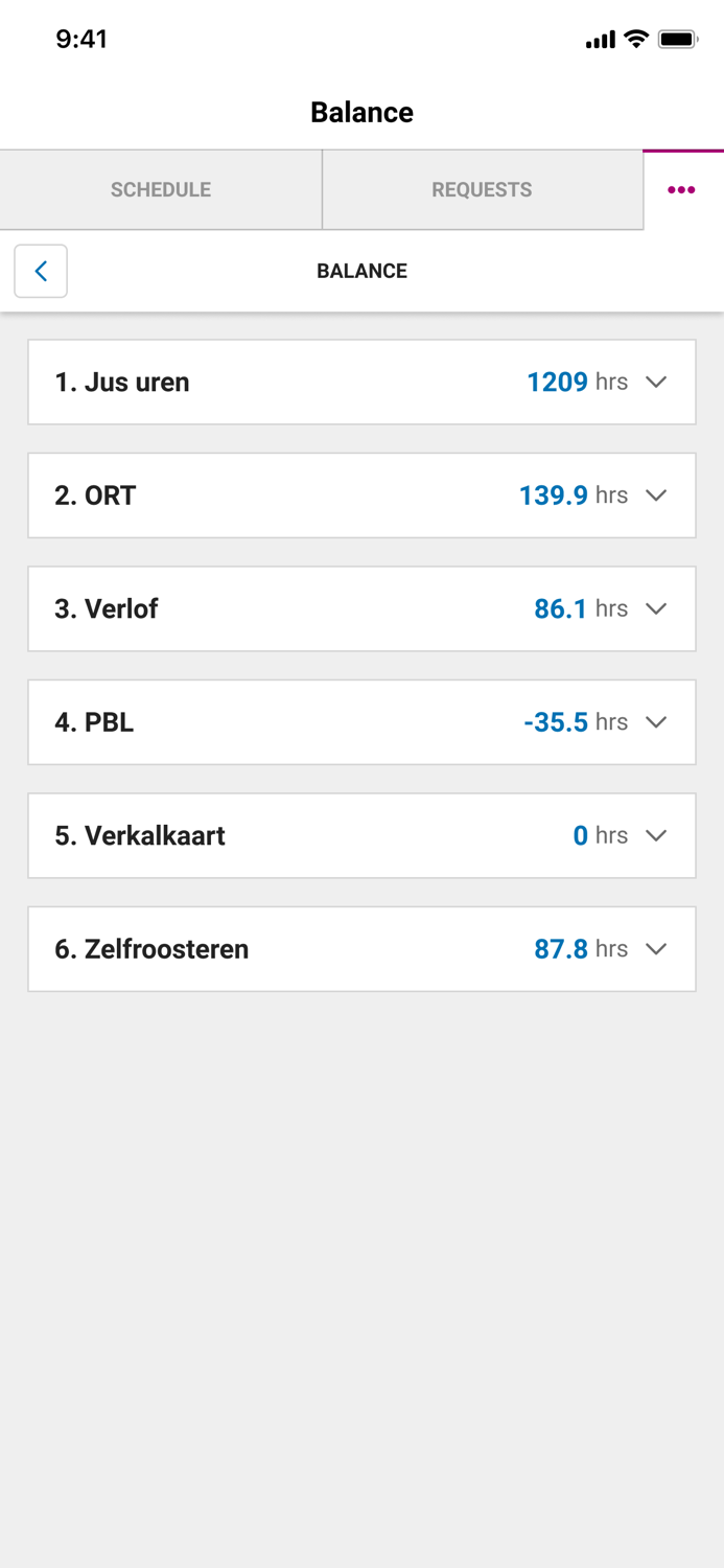 ORTEC Employee Self Service 7