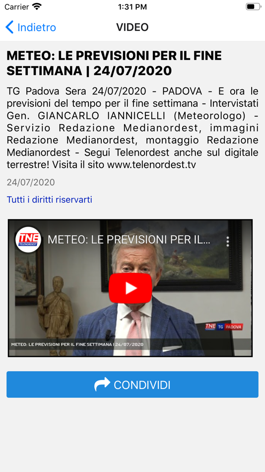 #4. TELENORDEST (iOS) 由: Teleradio Diffusione Bassano s.r.l.