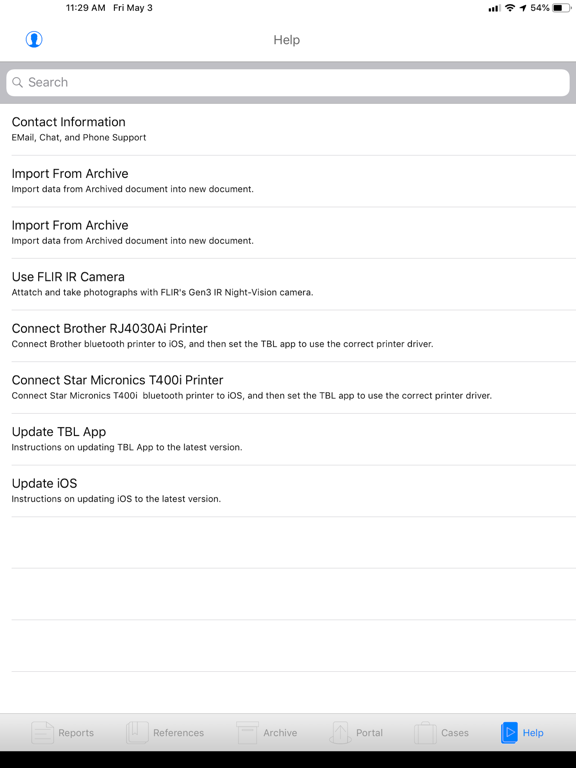 TBL Universal Reporting iPad screenshot 2 - Business app