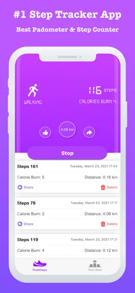 Game screenshot Footsteps tracker step counter mod apk