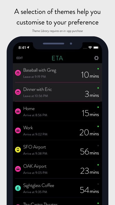 ETA - Arrive on time ETA - Arrive on time