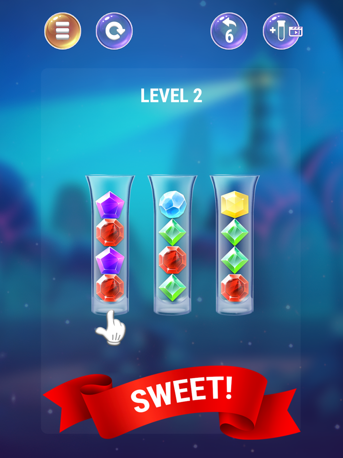 Gem Sort IQ Ball Color Puzzle