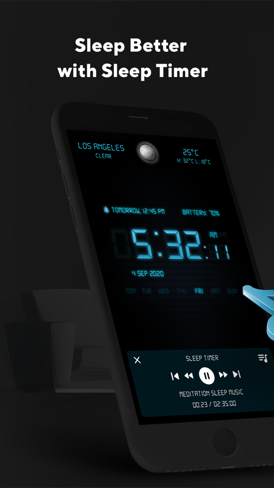 #4. Alarm Clock Pro - Music, Sleep (iOS) Podle: DylogicApps Pvt Ltd