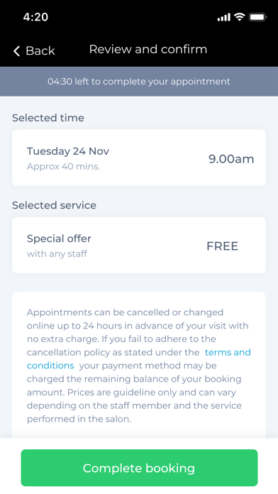 Ananda Hair Studio Screenshot