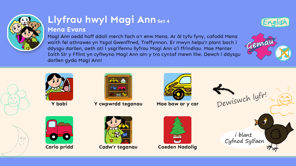 #1. Llyfrau Hwyl Magi Ann Set 4 (iOS) Bởi: Sbectol Cyf