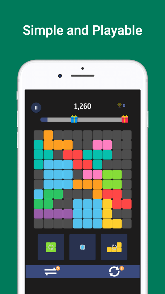 #2. 10×10!Color Block Puzzle Games (iOS) By: 衍旋 廖