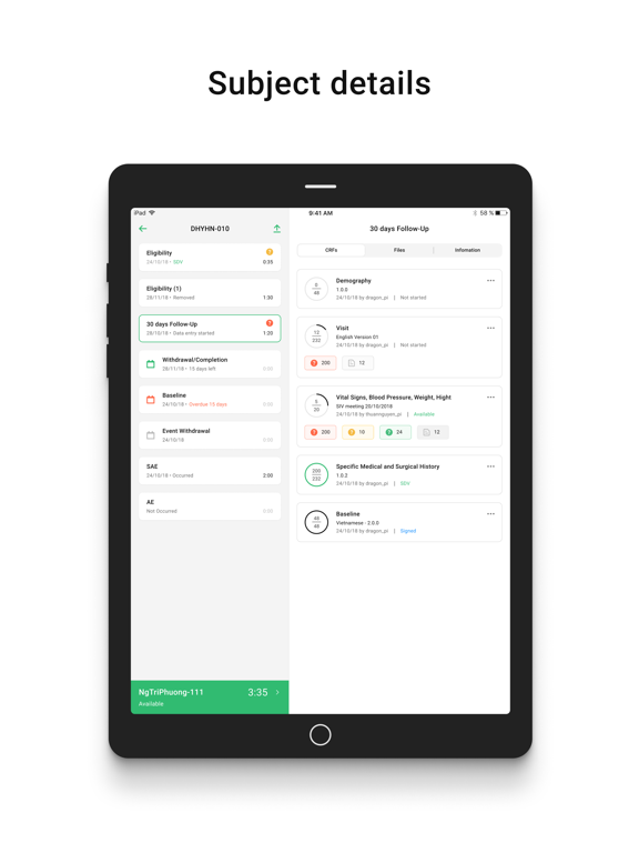 Screenshot #5 pour ClinicalDataS