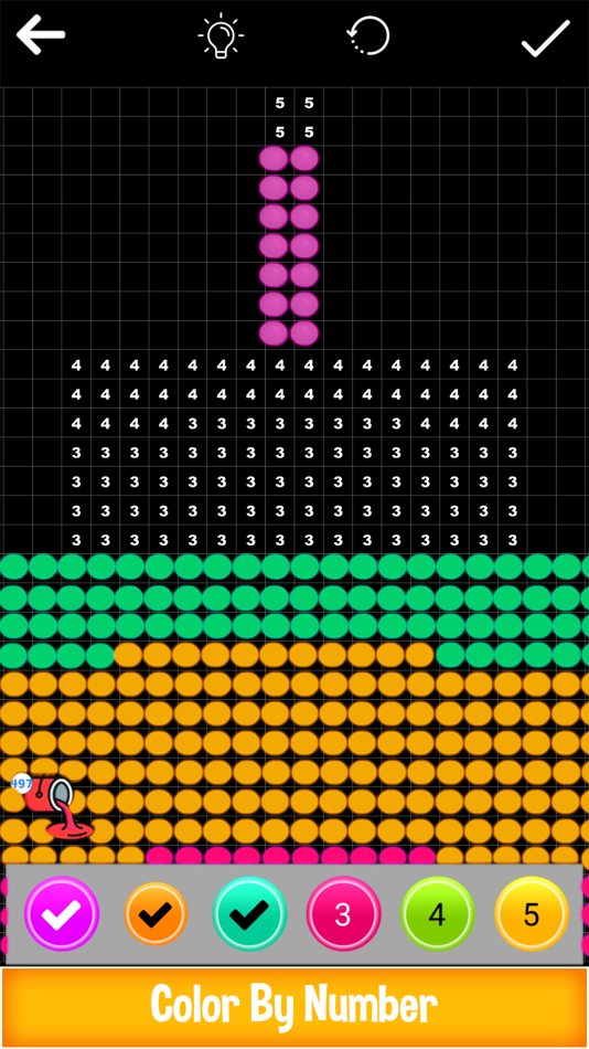 #2. Lite-Brite Numbers Retro Art (iOS) 由: Vector Labs Limited
