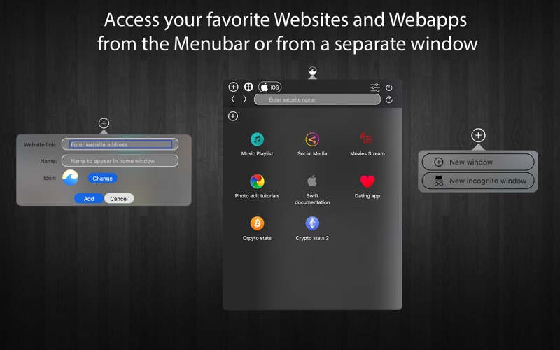 Screenshot #1 pour Surf - Web to App & Browser