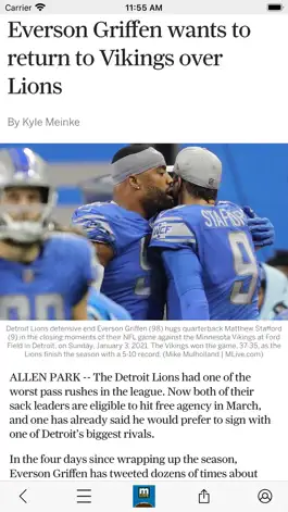 Game screenshot MLive.com: Detroit Lions News apk