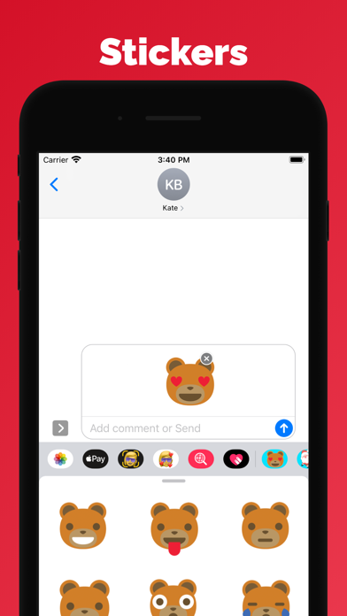 Screenshot #3 pour Autocollants ours en peluche