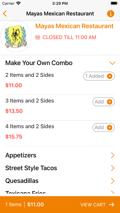Mayas Mexican Restaurant Screenshot