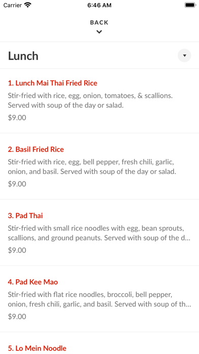 Mai Thai Restaurant To Go Screenshot