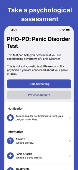 Game screenshot Panic Disorder Test mod apk