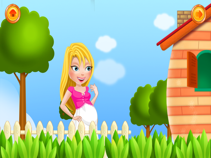 Mommy And Baby Caring