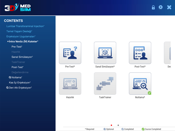 3DMedSim - Learning Suite