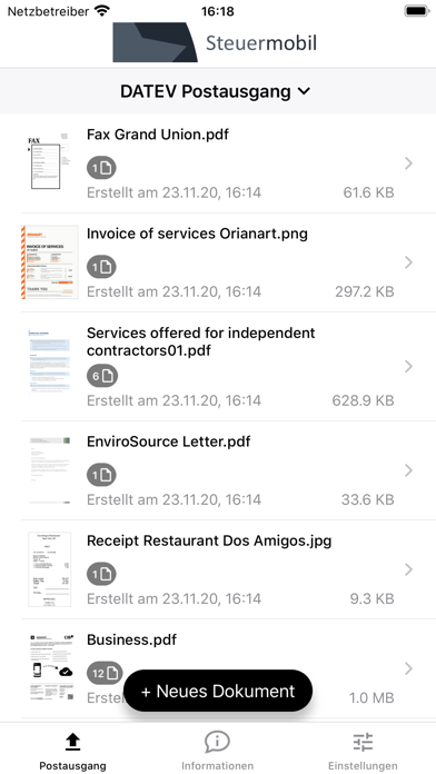 Steuer mobil Screenshot