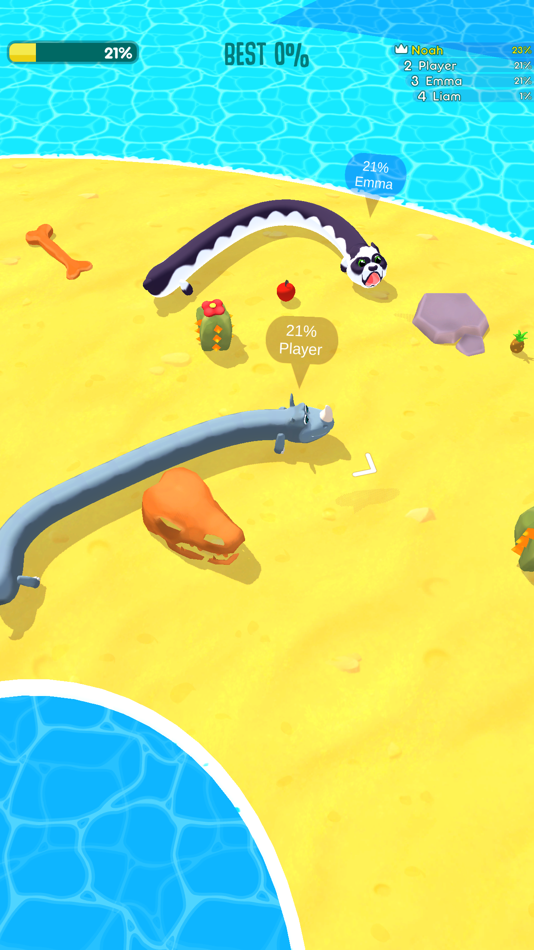 #4. Snake Arena 3D: Battle Rivals! (iOS) By: AI Games FZ