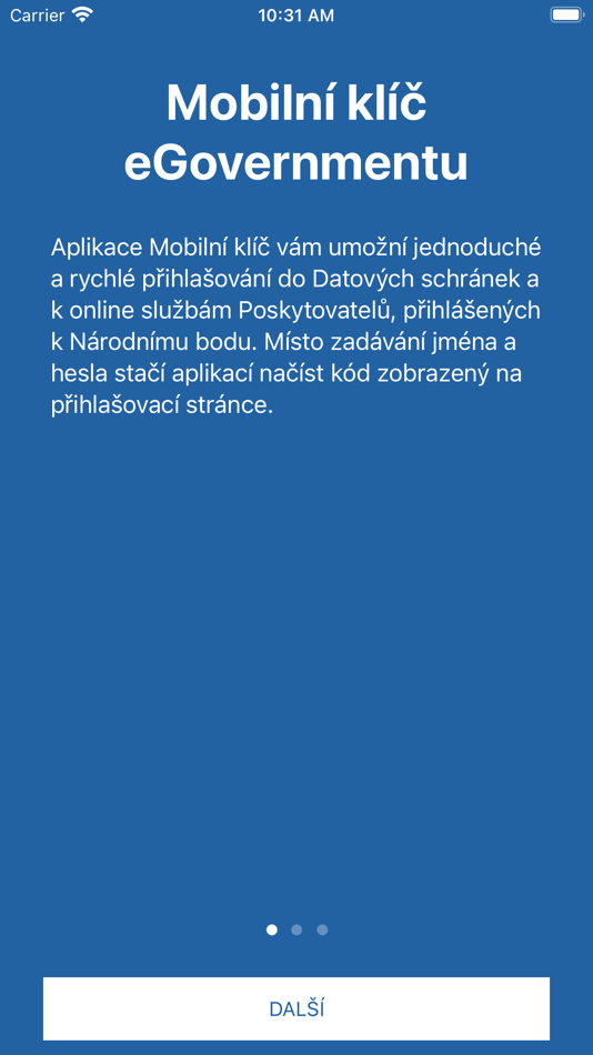 #1. Mobilní klíč eGovernmentu (iOS) 由: MINISTERSTVO VNITRA
