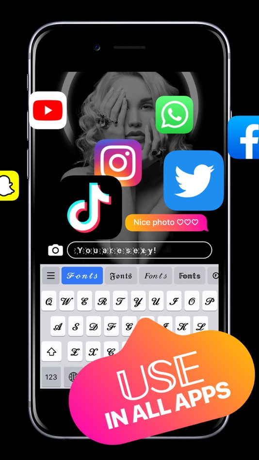 #5. Fonts Fancy - Cool Keyboard (iOS) By: Dream App Studio