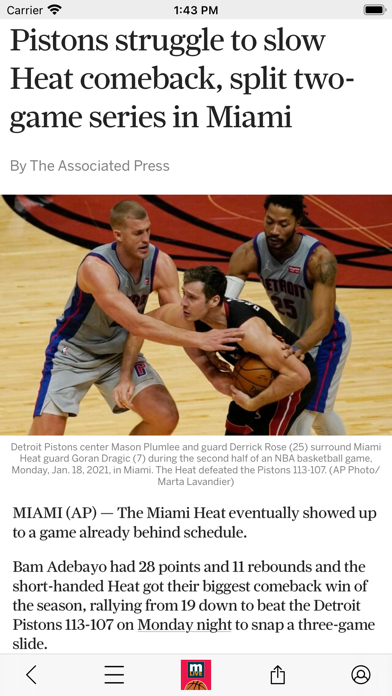 MLive: Detroit Pistons News Screenshot