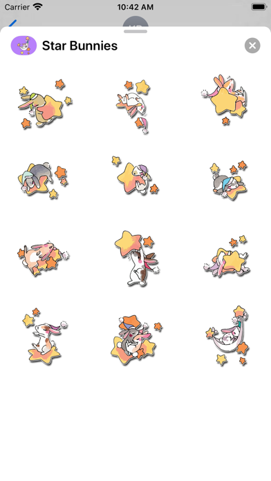 Star Bunnies Stickers Screenshot