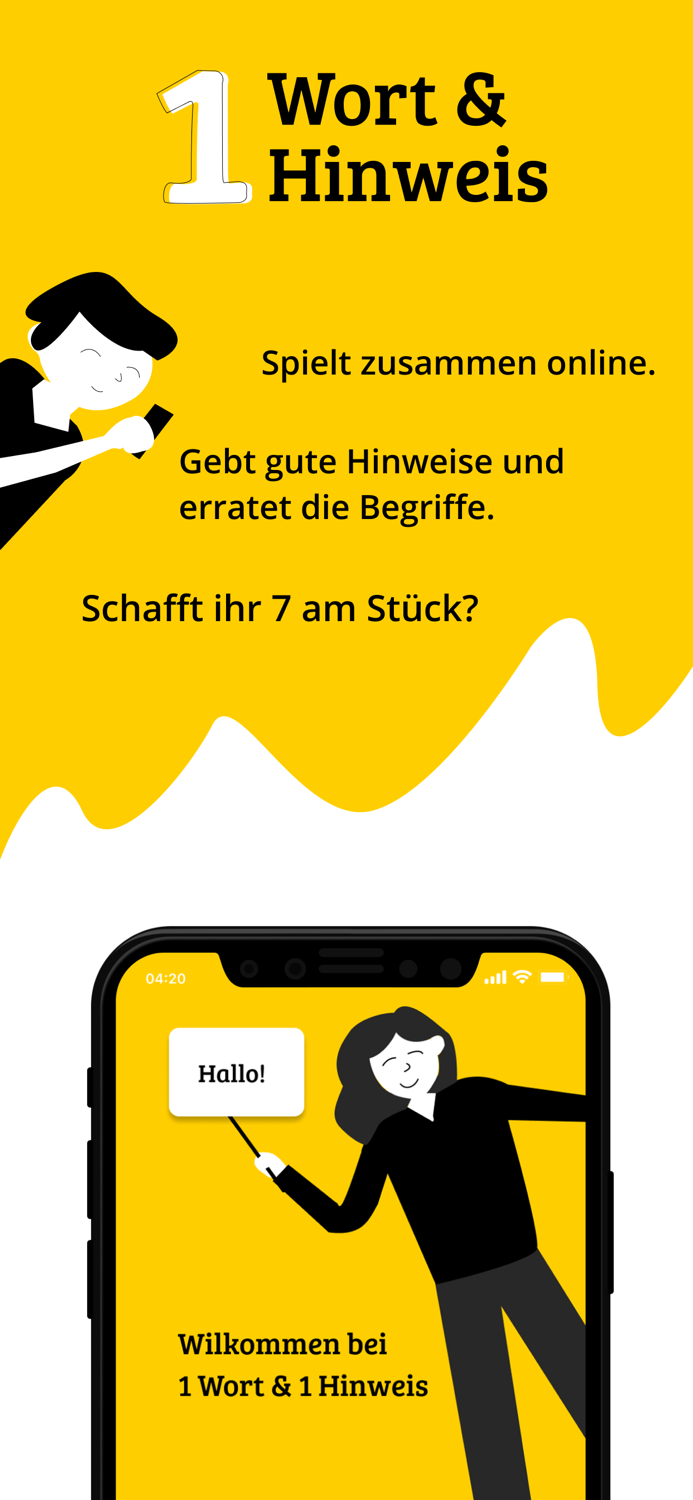 1 Wort and 1 Hinweis - Teamspiel