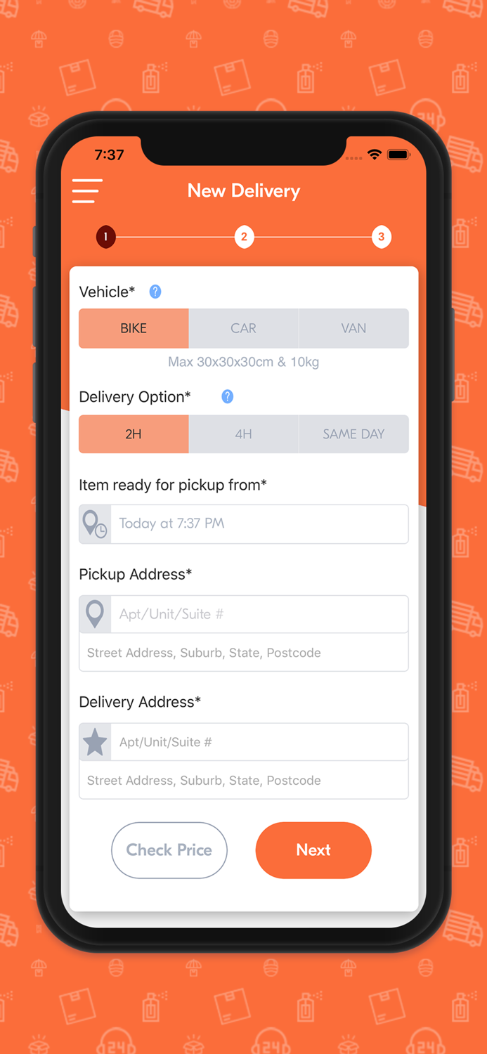 XLCourierV1 Customer