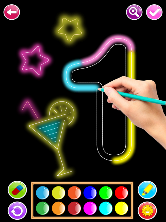 Screenshot #4 pour Learn to Draw Glow Cartoon