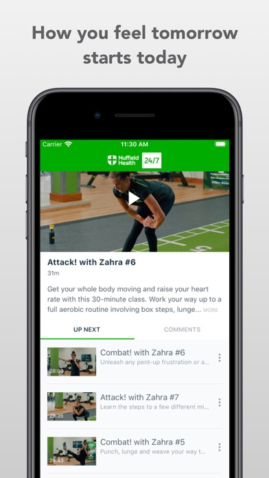 Nuffield Health 24/7 Screenshot