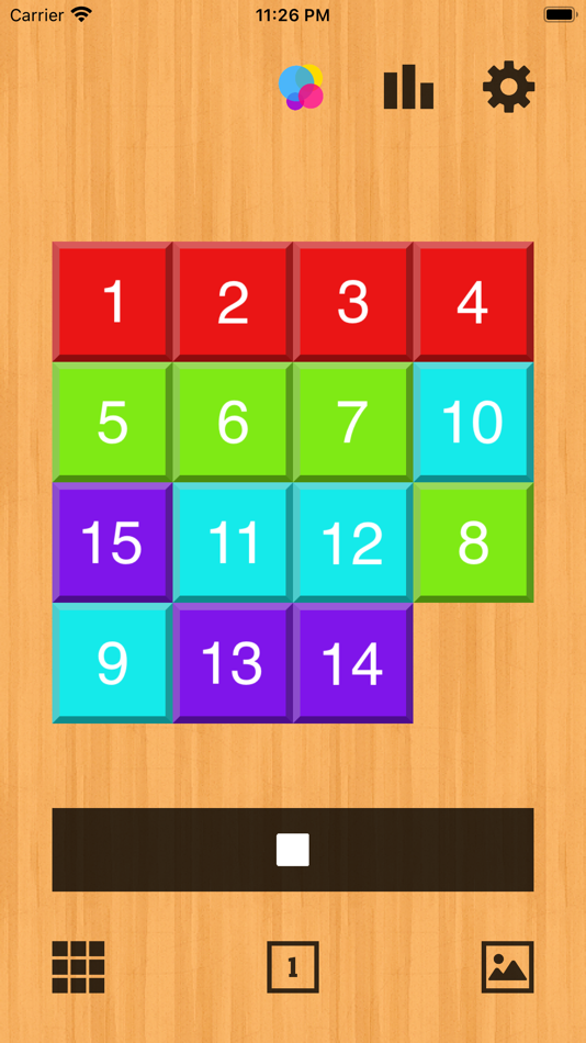 #3. 15Puzzle - Enjoy Various Tiles (iOS) 由: Yutaka Kamoto
