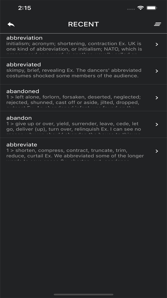 #3. A-Z Synonyms Dictionary (iOS) By: Ngov chiheang