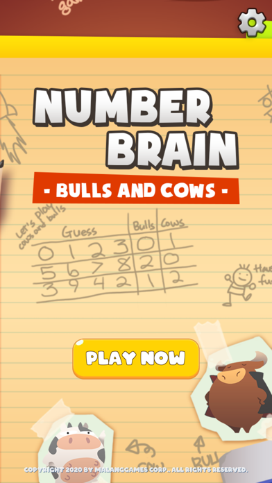 Number Brain : Bulls & Cows Screenshot