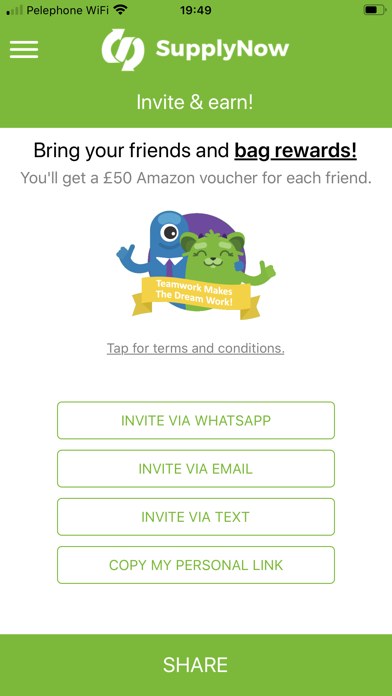 SupplyNow - get fair pay now Screenshot