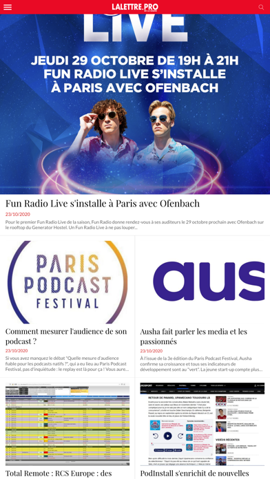 La Lettre Pro de la Radio Screenshot