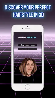 virtual hair 3d iphone screenshot 1
