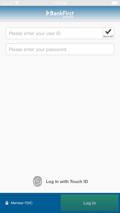 BankFirst Mobile Business Screenshot