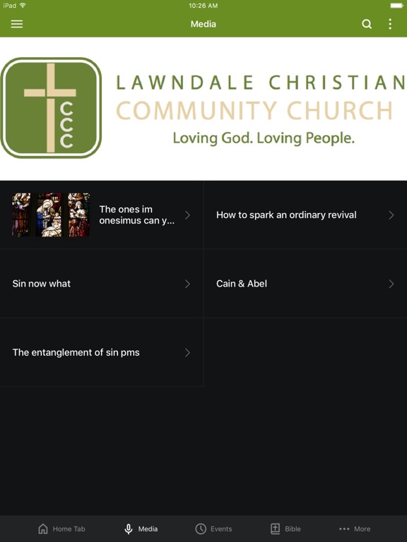 Lawndale Community Church iPad screenshot 2 - Lifestyle app