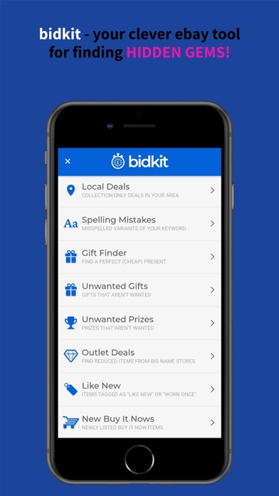 bidkit local ebay deals finder Screenshot