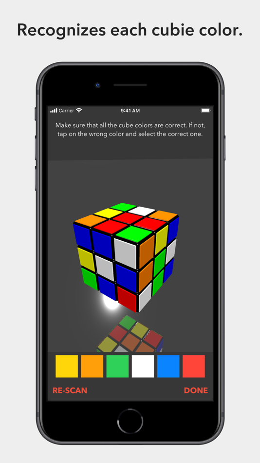 #6. CubeSolver AR (iOS) By: Andrei Ciobanu