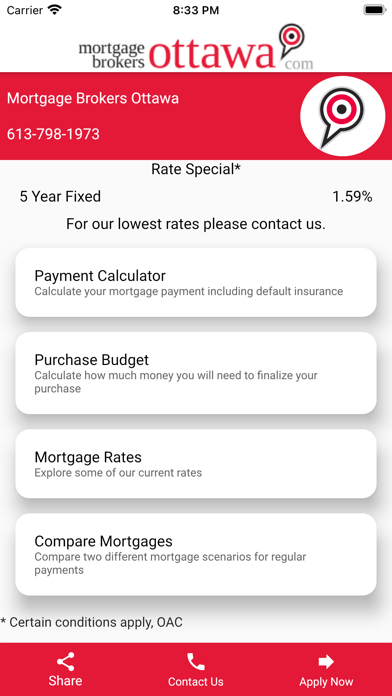 Mortgage Brokers Ottawa Screenshot