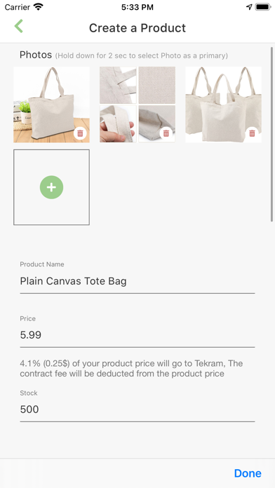 Tkrm Market Screenshot