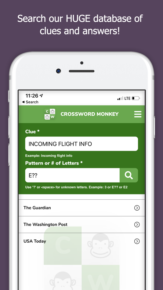 #1. Crossword Monkey Solver (iOS) 由: Praveen Latchamsetty