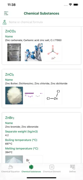Game screenshot ‎Chemical Dictionary apk