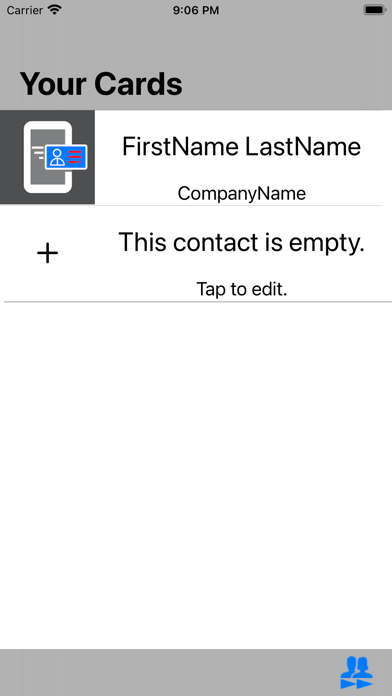 DropCard - an ebusiness card screenshot 2