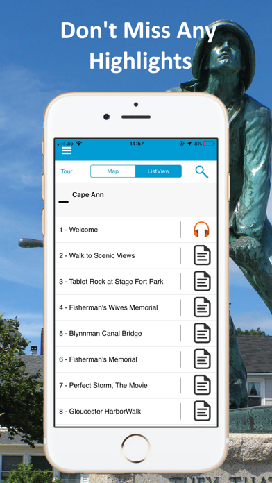 Scenic Cape Ann GPS Audio Tour Screenshot