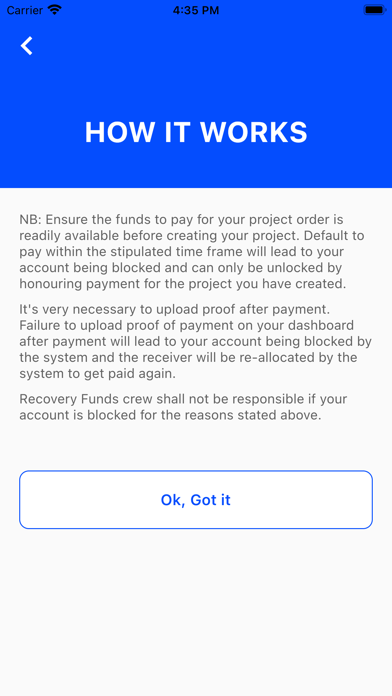 Recovery Funds Premium Screenshot